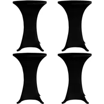 deluke Stehtischhusse AMAU Schwarz Ø 80 cm 4er Set