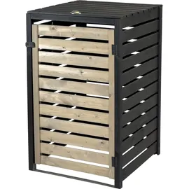 Dobar Mülltonnenbox 67 x 64 x 94 cm grau