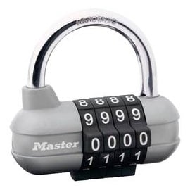 Master Lock P22164 Vorhängeschloss Silber, Schwarz Zahlenschloss
