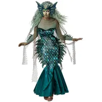 California Costumes Kostüm Böse-Meerjungfrau-Kostüm Meerhexe Halloween blau-grün blau XS (36/38)