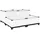 furnicato Hochbeet 80 x 80 x 38 cm Weiß