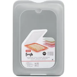 Tatay Aufschnittboxen Frischhaltedose Grau 17 x 3,2 x 25,2 cm 3-teilig