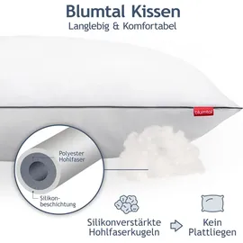 Blumtal Kopfkissen 40 x 80 cm Weiß