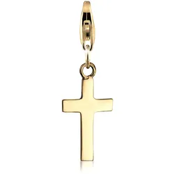 Nenalina Kreuz Symbol Geo Anhänger 925 Silber Gold Damen 