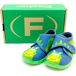 Fischer Markenschuh Hausschuhe Blau 20