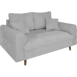 s-style möbel 2-SITZER-SOFA Sigurd Hellgrau Chenille