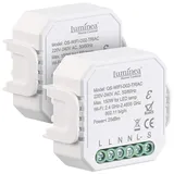 Luminea Home Control Dimmer 2er-Set WLAN-Unterputz-Lichtschalter und -Dimmer