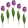 Kunstblume »Real Touch Tulpen«, 5er Set künstliche Tulpenknospen, Kunstblumen, Stielblume, lila