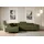 altdecor Ecksofa mit Schlaffunktion und Bettkasten 272x202 cm Grün Bouclé