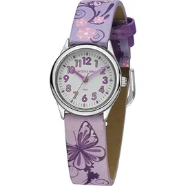 JACQUES FAREL HCC 435 34,5 mm Edelstahlgehäuse Lila Lederarmband onesize