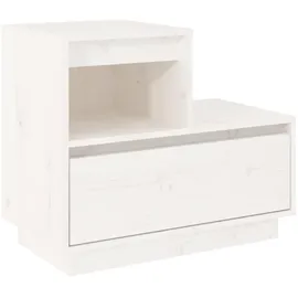 vidaXL Nachtschrank 2 Stk. 60 x 34 x 51 cm Weiß