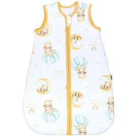 TupTam Baby Schlafsack 2.5 TOG – Warmer Winter Schlafsack Baby, OEKO-TEX, Ärmellos, Wattiert" Gr. 92, weiß (balon, bär, mond), Schlafsäcke, L: 98cm, Obermaterial: 100% Baumwolle, Farbe: Balon/Bär/Mond, Größe: 92-98 - 92-98
