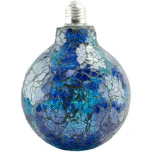 X4-LIFE LED-Mosaik-Kugel in Grün-Blau mit E27-Fassung