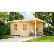 Weka Fides 2 3,90 x 2,40 m natur mit Anbau
