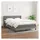vidaXL Boxspringbett 140 x 200 cm Dunkelgrau
