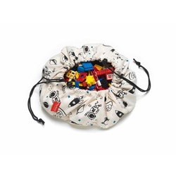 Play&Go Spielmatte mini Space Weltraum 40 cm, Aufbewahrungssack Spielunterlage Spielzeugbeutel Spielzeugtasche Spieldecke