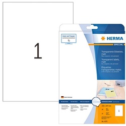 Herma Transparente Folien-Etiketten »Special« 25 Stück transparent