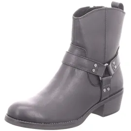 Marco Tozzi Damen Stiefeletten mit Absatz mit Blockabsatz Cowboy, Schwarz (Black), 38 EU - 38 EU