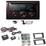 Pioneer FH-S820DAB DAB+ Bluetooth FLAC USB Einbauset für Mercedes W211 CLS W219