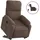 vidaXL Massagesessel Aufstehhilfe Mikrofasergewebe 89,5 x 103,5 x 89,5 cm Braun elektrisch