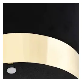 vidaXL Hocker Schwarz und Golden Samt 28 x 36 cm