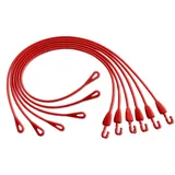 3 Pagen® Rouladenklammern zum Binden von Fleisch- & Kohlrouladen – Wiederverwendbare Rouladenbinder erleichtern die Arbeit – spülmaschinenfest und 100% lebensmittelecht – 6er Set aus Silikon in rot