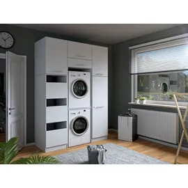 laundreezy Mehrzweckschrank-Set 168 x 238 x 68 cm Weiß