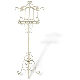 aubaho Notenständer Staffelei Eisen 170cm Aufsteller Nostalgie antik Stil weiss