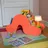 REMEMBER Kinderbücherregal Raupe Frieda 70 x 30 x 36,9 cm MDF orange