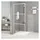 vidaXL Duschwand für begehbare Dusche 80 x 195 cm ESG-Klarglas