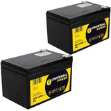 Universal Power Ersatzakku für Rollstuhl 24V 2 x 12V 12Ah