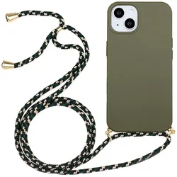 Handykette Hülle Handy Schutz für Apple iPhone 15 Case Cover Bumper Etuis Kette