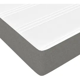 vidaXL Taschenfederkernmatratze Dunkelgrau 90 x 200 cm H3