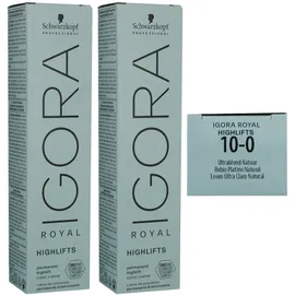 Schwarzkopf Professional Igora Royal Highlifts 10-0 ultrablond natur 60 ml
