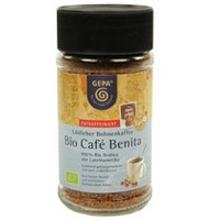 GEPA Premium Bio Café Benita ENTCOFFEINIERT - Instant Kaffee - 1 Karton (6 x 100g) Fair Trade Kaffee