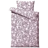 Södahl Blossom Satin Lila 135 x 200 cm + 80 x 80 cm