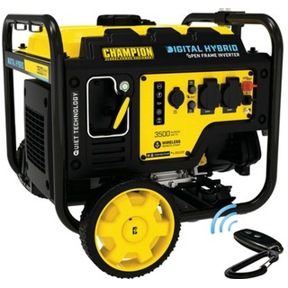 Champion Power Equipment Champion 3500 Watt Rahmentyp-Inverter Digital Hybrid Stromerzeuger (Stromgenerator mit Benzin, Elektrostart Funkstart) - CPG4000DHY-EU