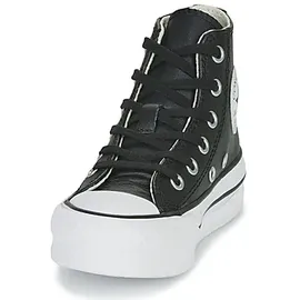 Converse Chuck Taylor All Star Eva Lift Leather Foundation Hi in Schwarz,