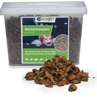 Carpline24 Getrocknete Seidenraupen 1 kg - Proteinreiche Insekten als Futter für Vögel, Koi, Reptilien, Igel & Nager, Vogelfutter, Fischfutter