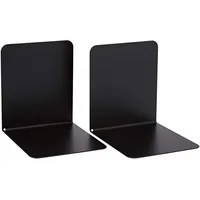 Alco Buchstütze Metall 130x140 mm Schwarz 2 St.