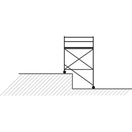 Hymer Treppen-Fahrgerüst 1,90x1,50m, Reichhöhe 8,4 m
