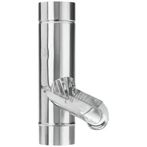 Grömo Regenwasserklappe 100 mm titanzink grau