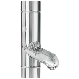 Grömo Regenwasserklappe 100 mm titanzink grau