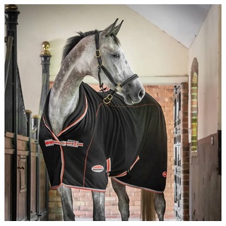 Weatherbeeta Therapy-Tec Fleece Standard - schwarz/silber/rot, 120