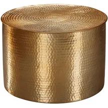 FineBuy Couchtisch Gold Aluminium 61 x 61 x 40,5 cm