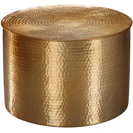 FineBuy Couchtisch Gold Aluminium 61 x 61 x 40,5 cm