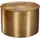 FineBuy Couchtisch Gold Aluminium 61 x 61 x 40,5 cm