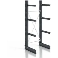 Stier Kragarmregal schraubbar einseitig 1 Feld mit 3 Ebenen