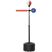 sportnow Boxständer Höhenverstellbar mit Befüllbarer Standfuß 80,5x48x205 cm