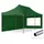TOOLPORT Faltpavillon 3 x 6 m inkl. 2 Seitenteile Dunkelgrün